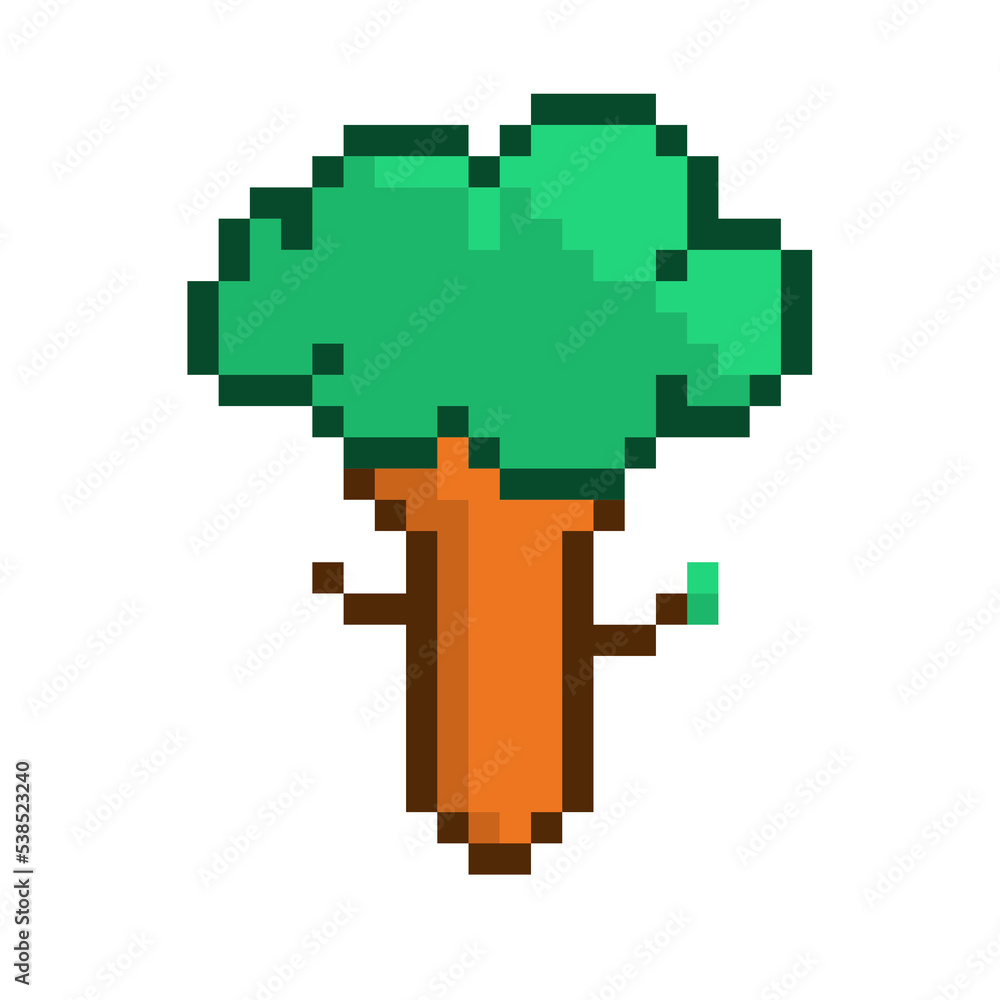 Fototapeta premium Pixelated Tall Tree, Individual