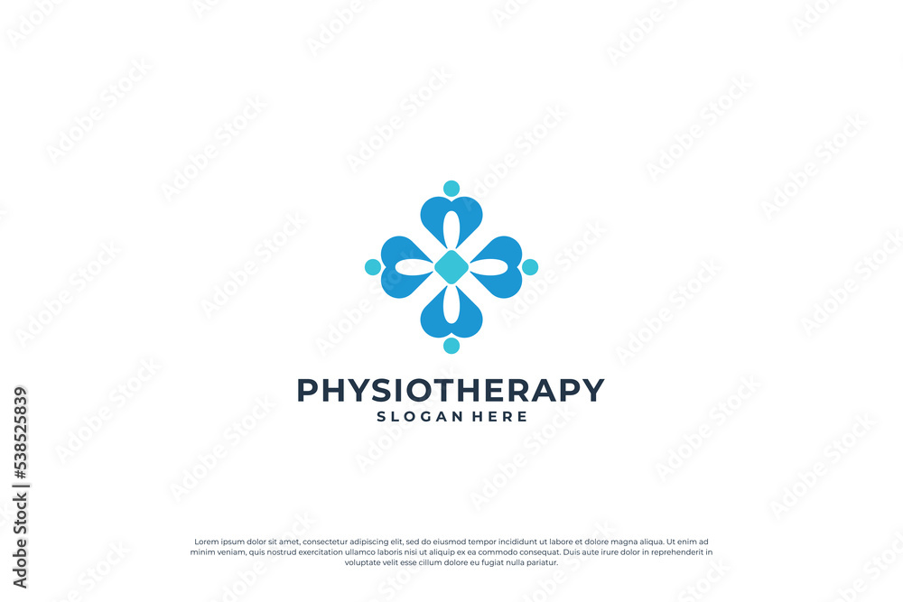 Human health logo design. Wellness Yoga Logo Design