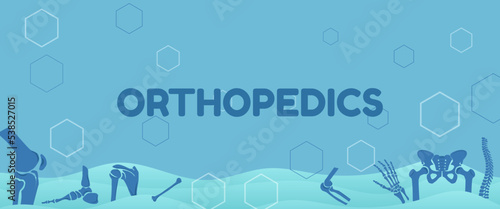Abstract science medical orthopedics surgery. The concept for hospital and research.