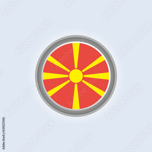 Illustration of Macedonia flag Template