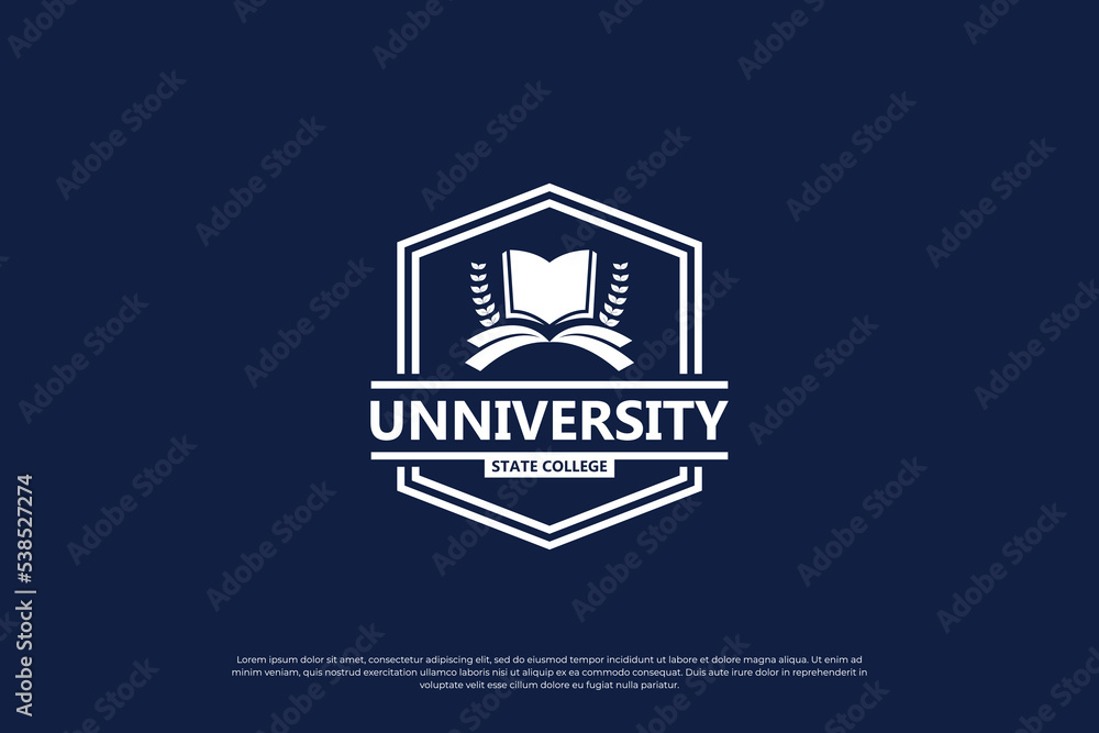University emblem logo design inspiration. University emblem logo design inspiration.