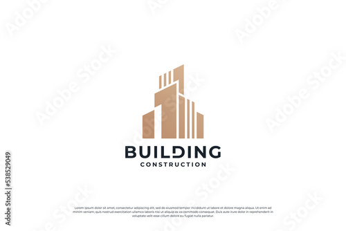 building construction logo design inspiration.