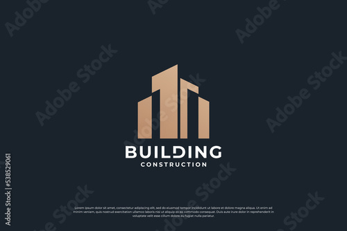 building architecture logo design template.