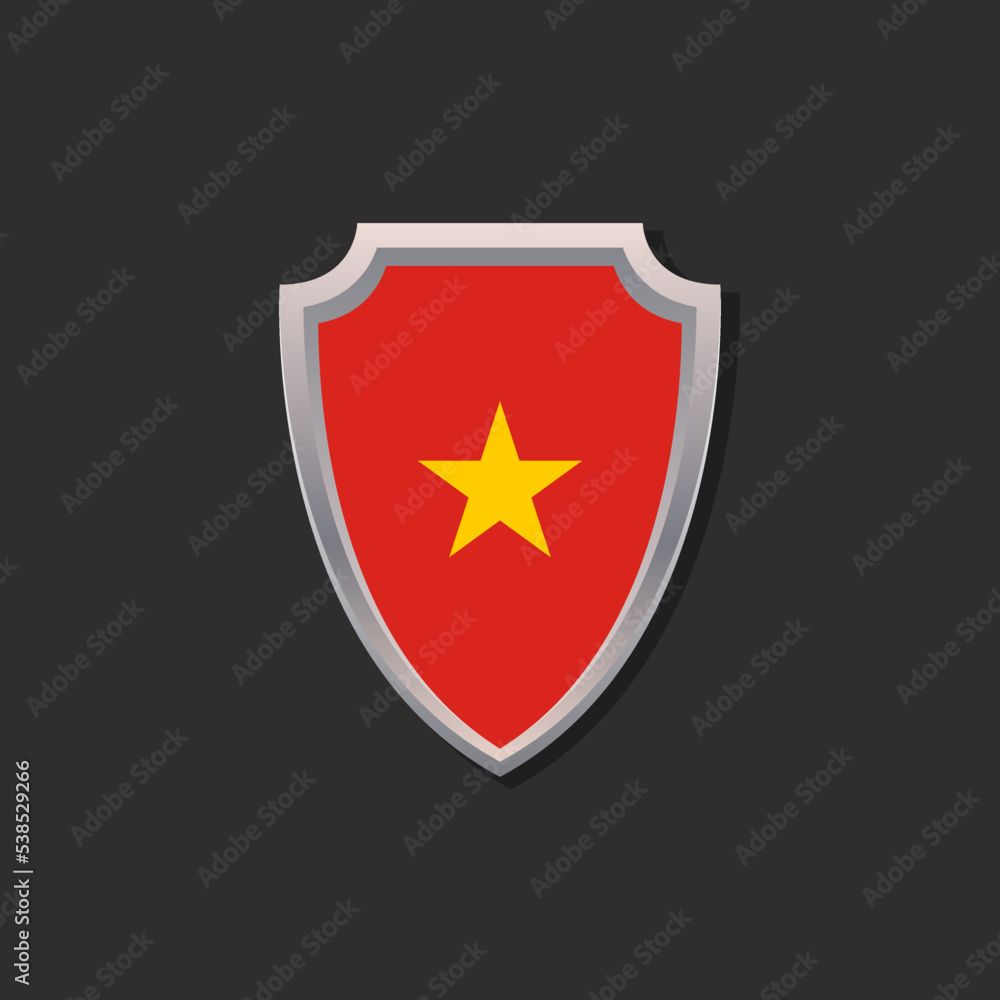 Illustration of Vietnam flag Template Illustration of Vietnam flag Template
