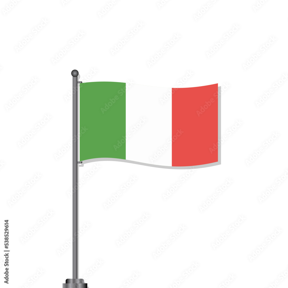 Illustration of Italy flag Template Illustration of Italy flag Template