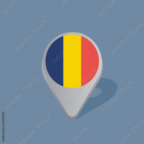 Illustration of Romania flag Template Free Download Illustration of Romania flag Template - GFXLoad