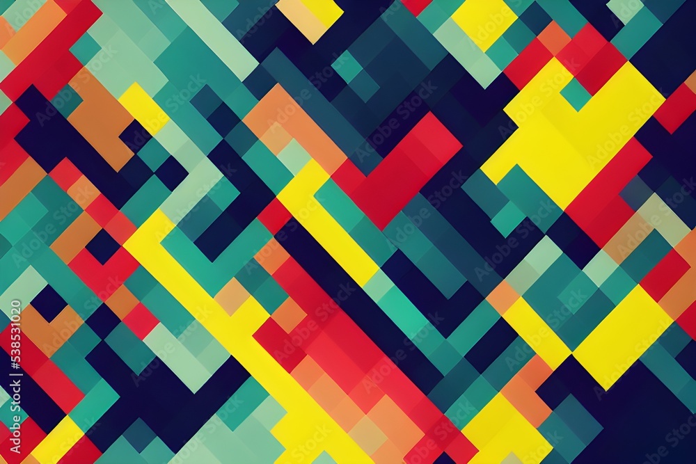 Colorful abstract geometric background suitable for banners, flyers and more. 