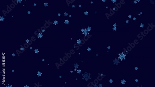 Wallpaper Mural Beautiful Snowflake on Blue background Torontodigital.ca