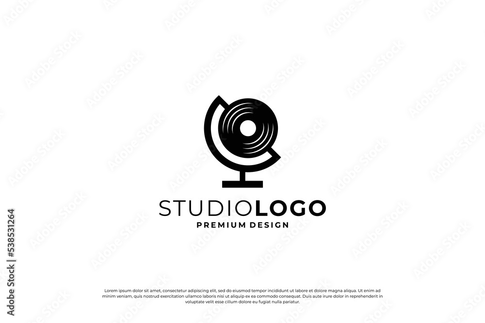 minimalist music logo design inspiration. minimalist music logo design inspiration.