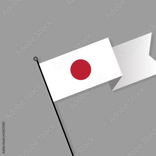 Illustration of Japan flag Template Free Download Illustration of Japan flag Template - GFXLoad