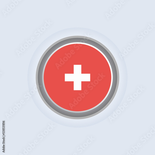 Illustration of Switzerland flag Template