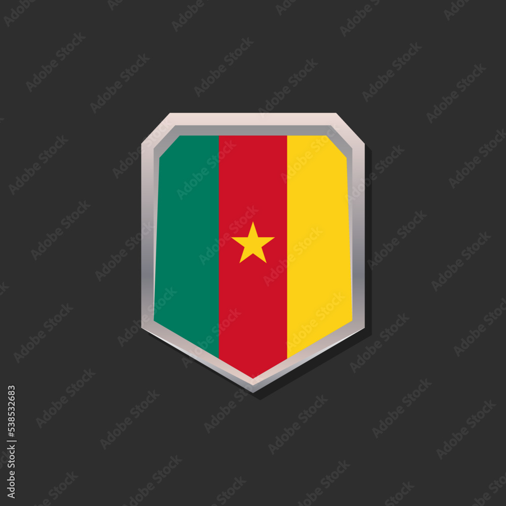 Illustration of Cameroon flag Template Illustration of Cameroon flag Template