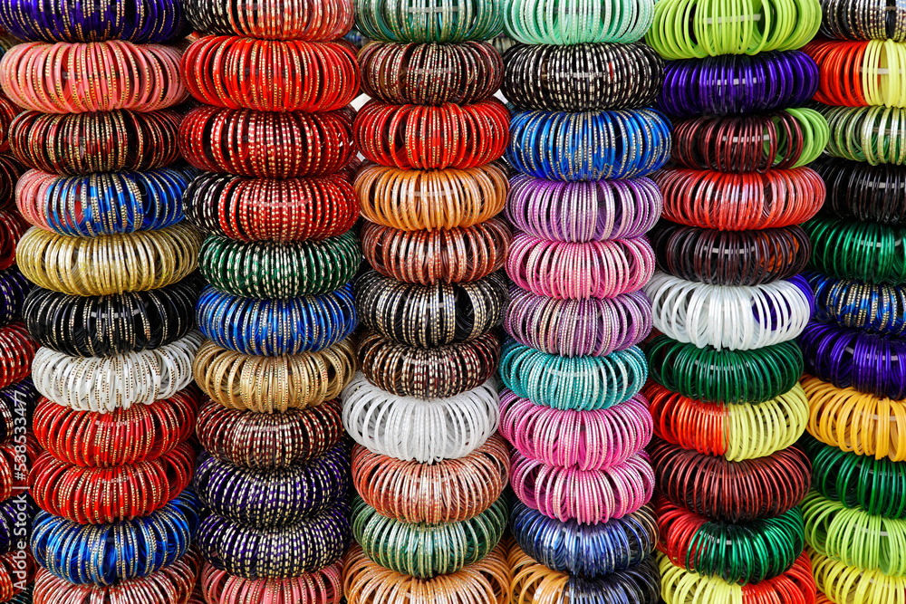 Schmuckverkauf, Straßenbasar, Jodhpur, Rajathan, Indien, Asien