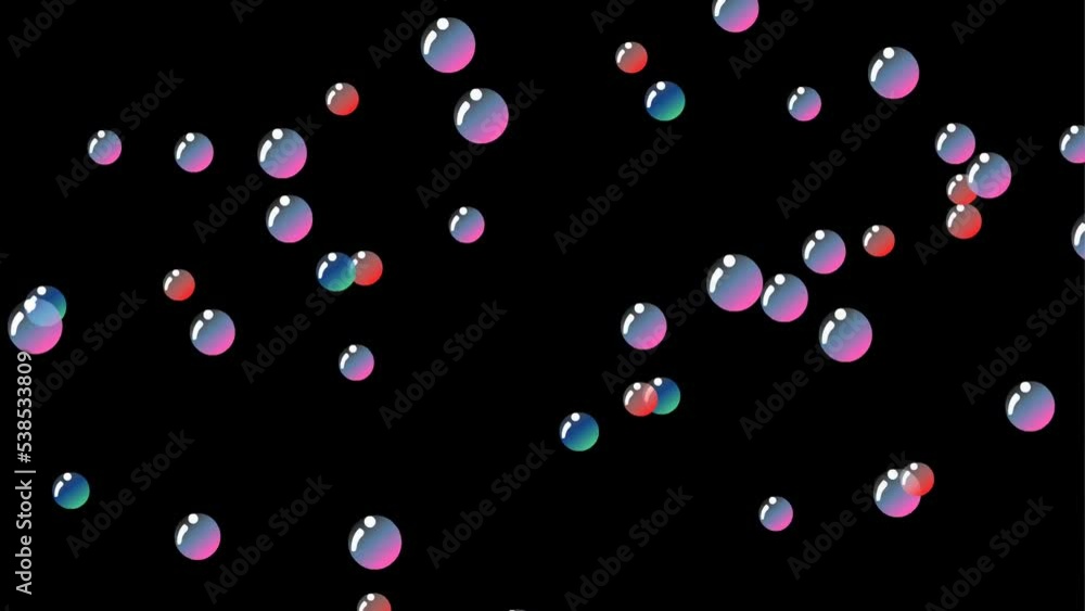 colorful bubbles background and 2d animation colorful bubbles background and 2d animation