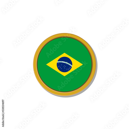 Illustration of Brazil flag Template Free Download Illustration of Brazil flag Template - GFXLoad