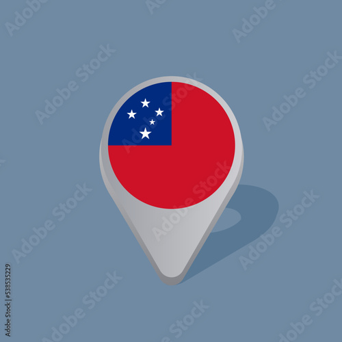 Illustration of Samoa flag Template Free Download Illustration of Samoa flag Template - GFXLoad