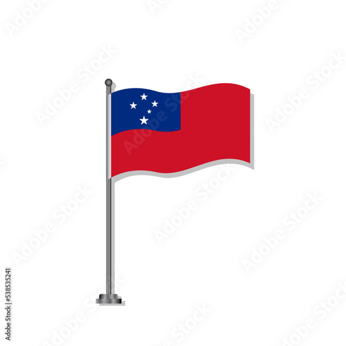 Free Download Illustration of Samoa flag Template - GFXLoad