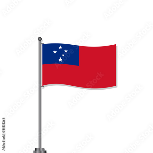 Free Download Illustration of Samoa flag Template - GFXLoad