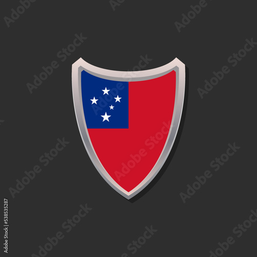 Illustration of Samoa flag Template Free Download Illustration of Samoa flag Template - GFXLoad