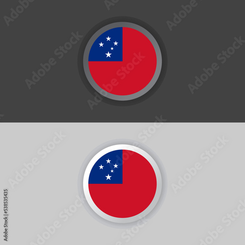 Free Download Illustration of Samoa flag Template - GFXLoad