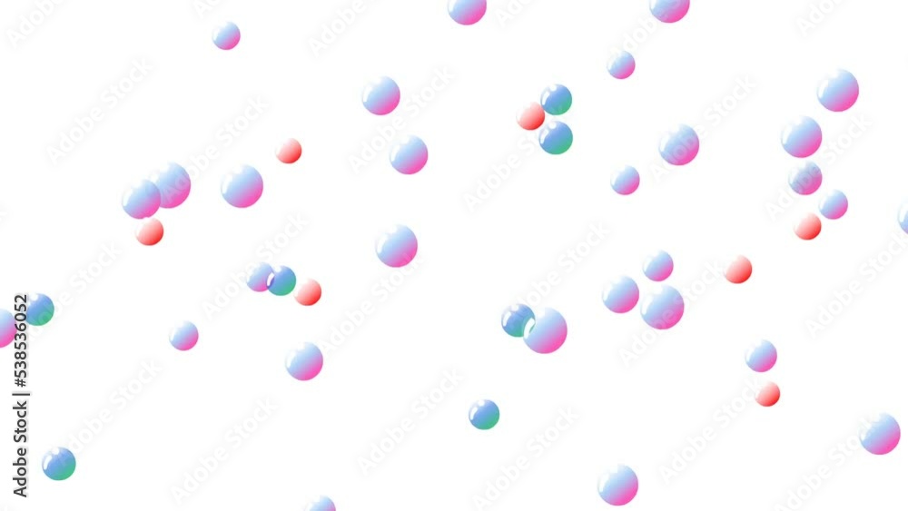 colorful bubbles background and 2d animation colorful bubbles background and 2d animation