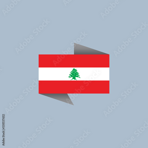 Illustration of Lebanon flag Template Free Download Illustration of Lebanon flag Template - GFXLoad