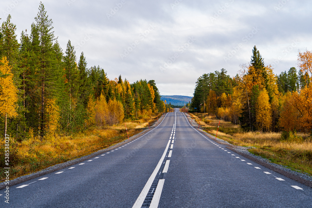 Main road Lappland Main road Lappland