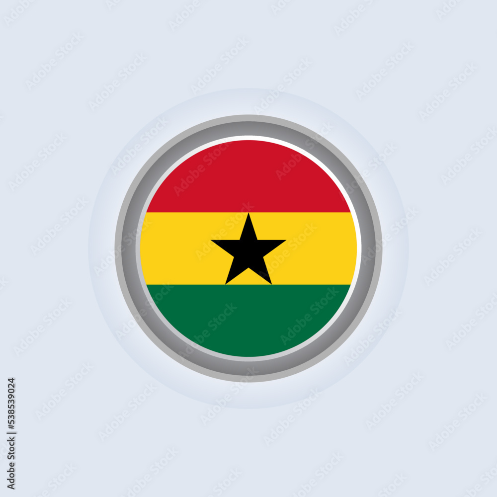 Illustration of Ghana flag Template Illustration of Ghana flag Template