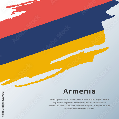 Illustration of Armenia flag Template