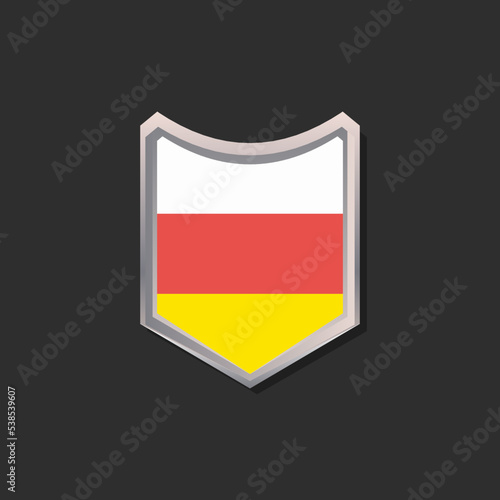 Free Download Illustration of South Ossetia flag Template - GFXLoad