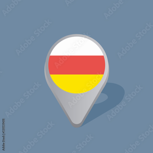 Illustration of South Ossetia flag Template Free Download Illustration of South Ossetia flag Template - GFXLoad