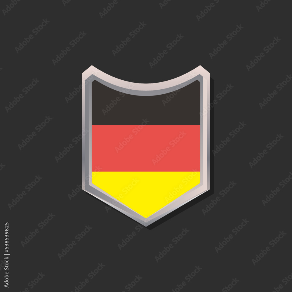 Illustration of Germany flag Template Illustration of Germany flag Template