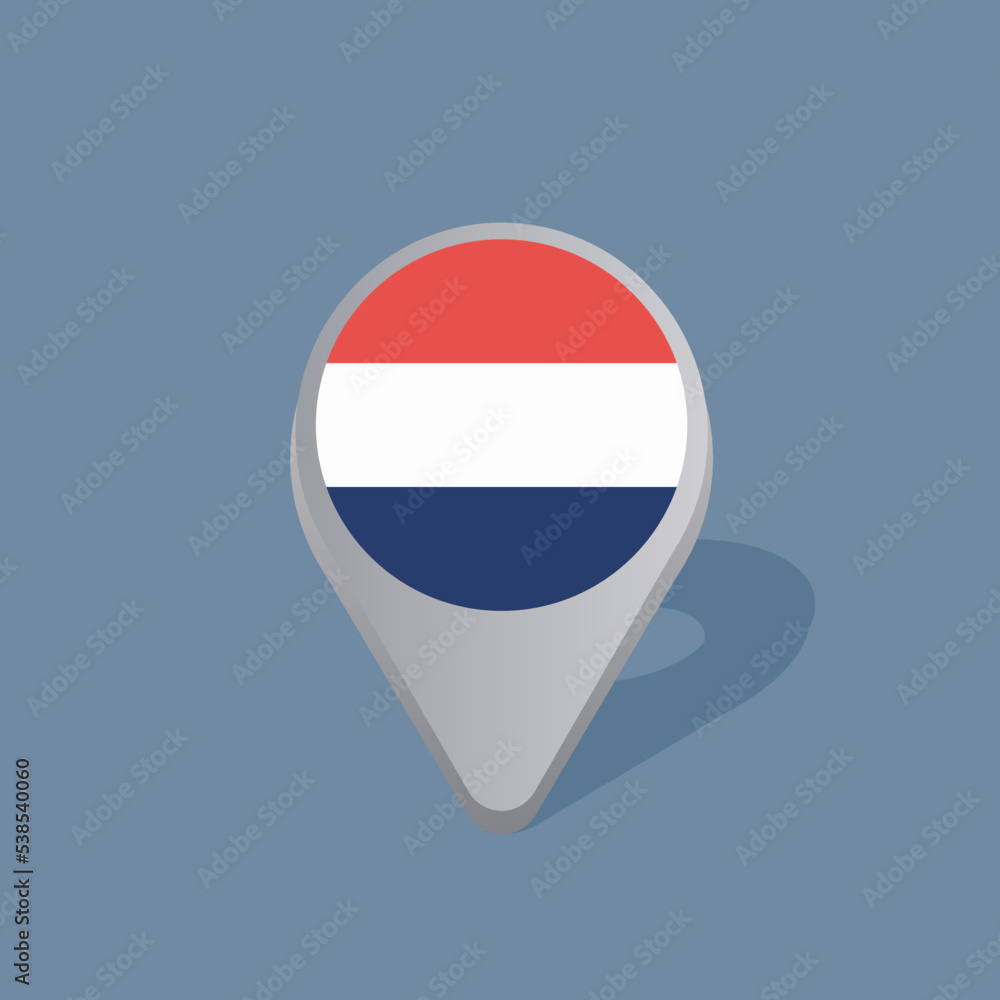 Illustration of Netherlands flag Template Illustration of Netherlands flag Template