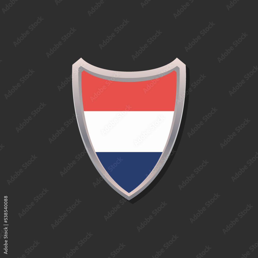 Illustration of Netherlands flag Template Illustration of Netherlands flag Template
