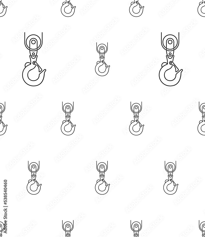 Crane Hook Icon Seamless Pattern M_2210002 Crane Hook Icon Seamless Pattern M_2210002