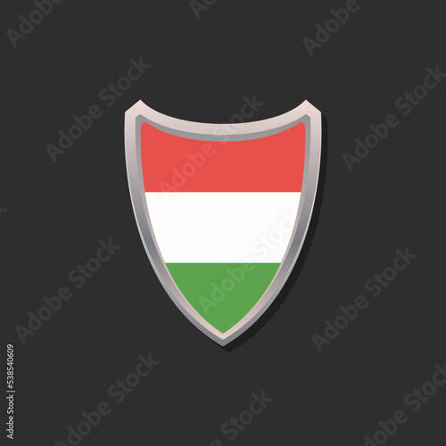 Illustration of Hungary flag Template Free Download Illustration of Hungary flag Template - GFXLoad