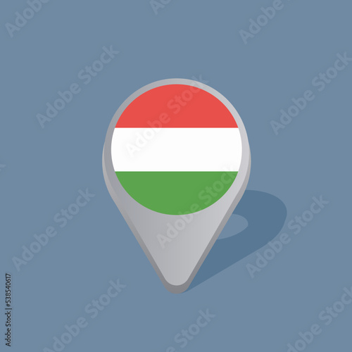 Illustration of Hungary flag Template Free Download Illustration of Hungary flag Template - GFXLoad