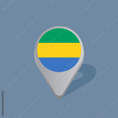 Illustration of Gabon flag Template Free Download Illustration of Gabon flag Template - GFXLoad