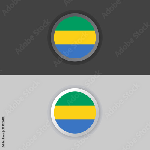 Free Download Illustration of Gabon flag Template - GFXLoad