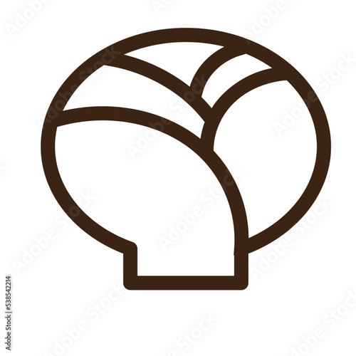 cabbage healthy organic vegetable veggie icon
