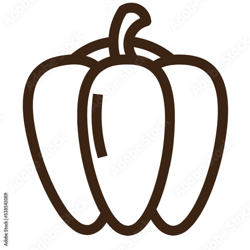 capsicum chili spice vegetable veggie icon