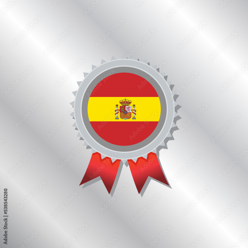 Illustration of Spain flag Template Illustration of Spain flag Template