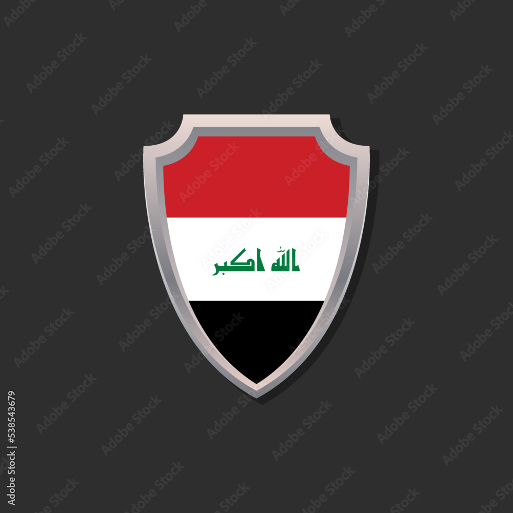 Illustration of Iraq flag Template Illustration of Iraq flag Template