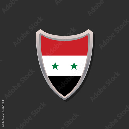 Illustration of Syria flag Template