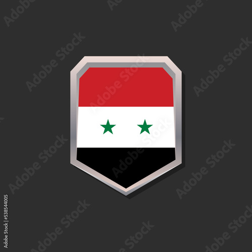 Illustration of Syria flag Template