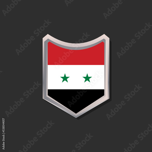 Illustration of Syria flag Template