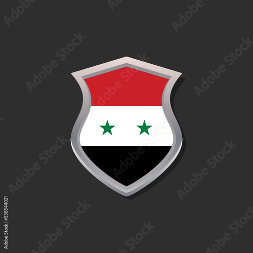 Illustration of Syria flag Template