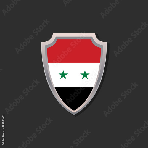 Illustration of Syria flag Template