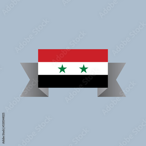 Illustration of Syria flag Template