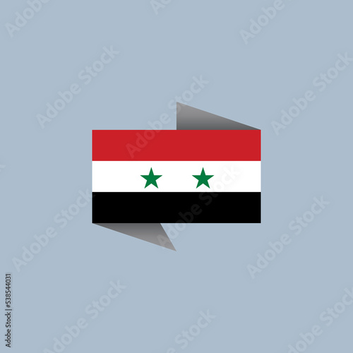 Illustration of Syria flag Template